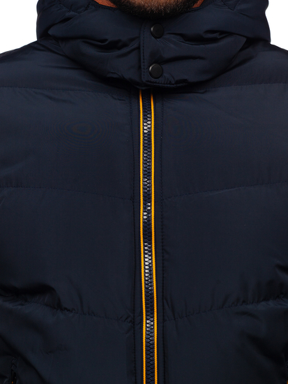 Men's Winter Quilted Jacket Navy Blue Bolf 6902