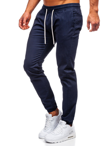 Men's Joggers Dark Navy Blue Bolf 1145