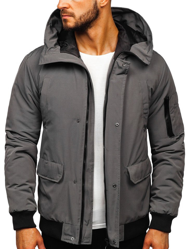 Men's Winter Jacket Grey Bolf 2019005