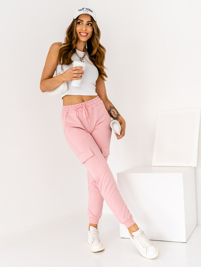 Women's Cargo Sweatpants Pink Bolf HW2516CA