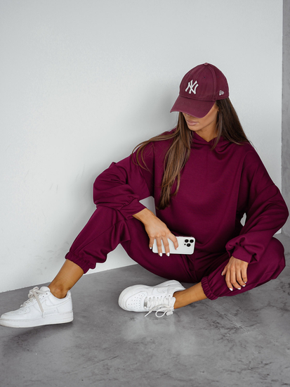 Women’s 2-piece Sport Outfit with butter hood Claret Bolf 525
