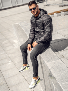 Men's Lightweight Quilted Jacket Black Bolf 58M13021A