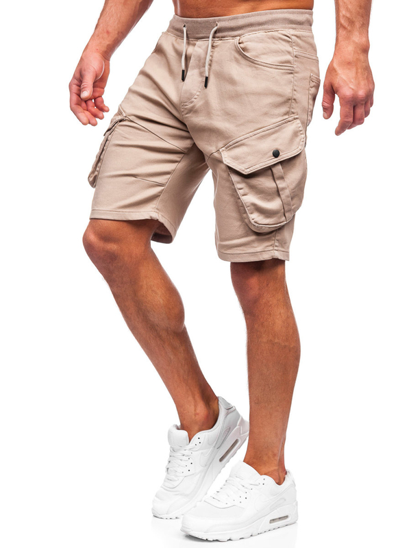 Men's Cargo Shorts Beige Bolf 384k