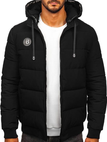 Men’s Quilted Winter Jacket Black Bolf 31M5026