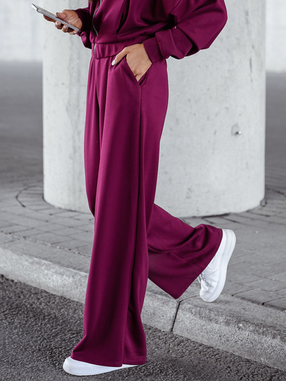 Women’s 2-piece Zip Butter Sport Outfit Claret Bolf 821109