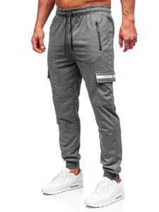Men's Cargo Sweatpants Anthracite Bolf JX5063