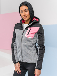 Women's Lightweight Jacket with hood Black Bolf KSW4006