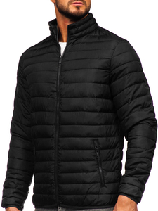 Men's Quilted Lightweight Jacket Black Bolf R9002
