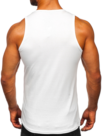 Men's Basic Tank Top White Bolf 1205-1