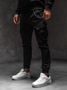 Men's Cargo Joggers Black Bolf SK850