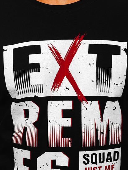 Men's Printed T-shirt Black Bolf 14312