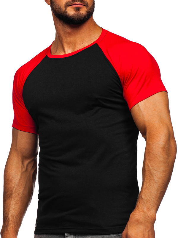 Men's T-shirt Black-Red Bolf 8T82