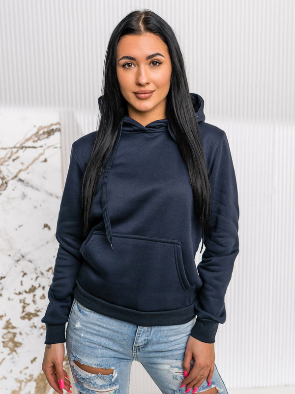 Women’s Kangaroo Sweatshirt Navy Blue Bolf W02A1