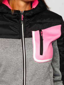 Women's Lightweight Jacket with hood Black Bolf KSW4006A1