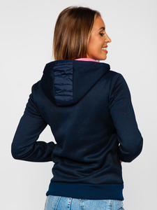 Women's Lightweight Jacket with hood Navy blue Bolf KSW4001A1