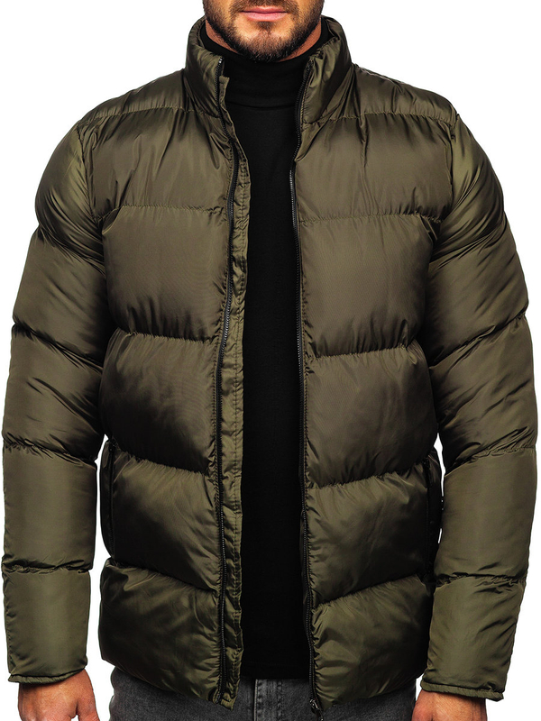 Men's Winter Quilted Jacket Khaki Bolf 0025