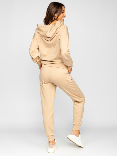 Women's 2-Piece Tracksuit Beige Bolf VE43