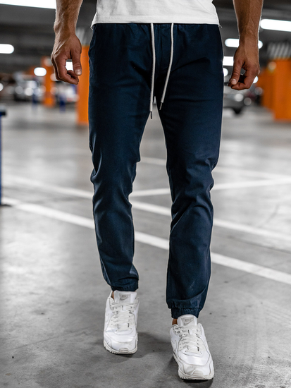 Men's Joggers Dark Navy Blue Bolf 1145
