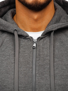Men's Zip Hoodie Anthracite Bolf 2008