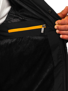 Men's Quilted Winter Jacket Black Bolf 22M58