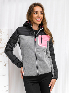 Women's Lightweight Jacket with hood Black Bolf KSW4006A1