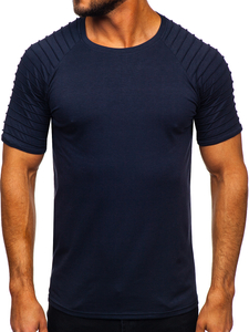 Men's Basic T-shirt Navy Blue Bolf 8T88