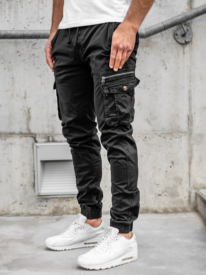 Men's Cargo Joggers Black Bolf CT6702