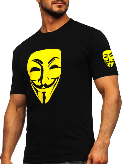 Men's Printed T-shirt Black Bolf 14400