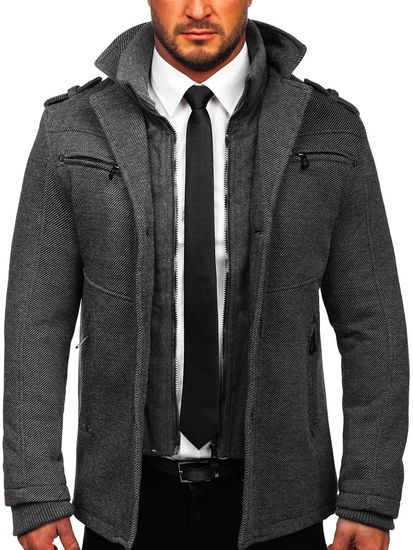 Men's Winter Jacket Grey Bolf 88803