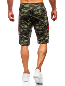 Men's Camo Sweat Shorts Khaki Bolf HW2636