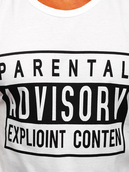 Men's Printed Tank Top White Bolf 14828