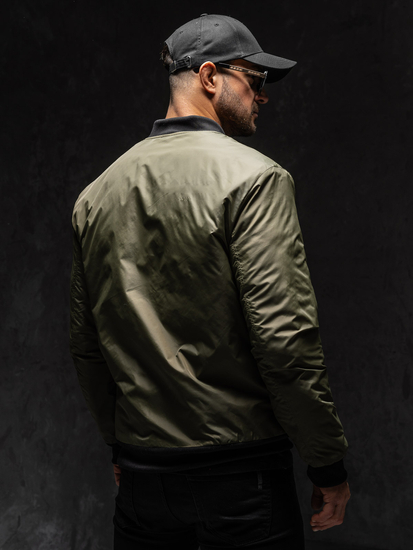 Men's Lightweight Bomber Jacket Green Bolf AK95A1