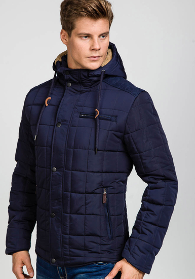 Men's Winter Jacket Navy Blue Bolf 1672