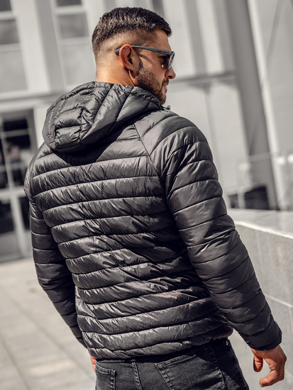 Men's Lightweight Quilted Jacket Black Bolf 58M13021A