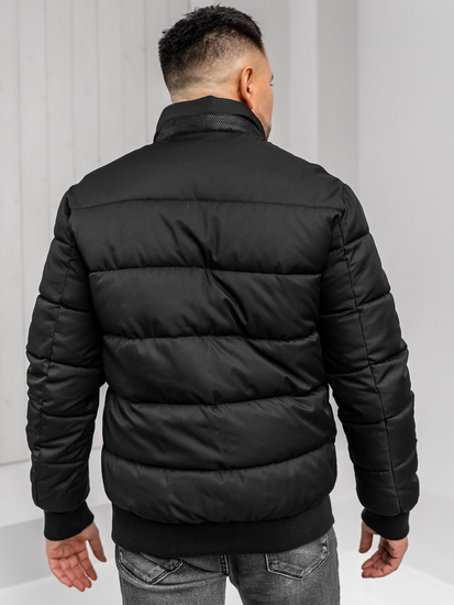 Men's Quilted Winter Jacket Black Bolf 22M336A1