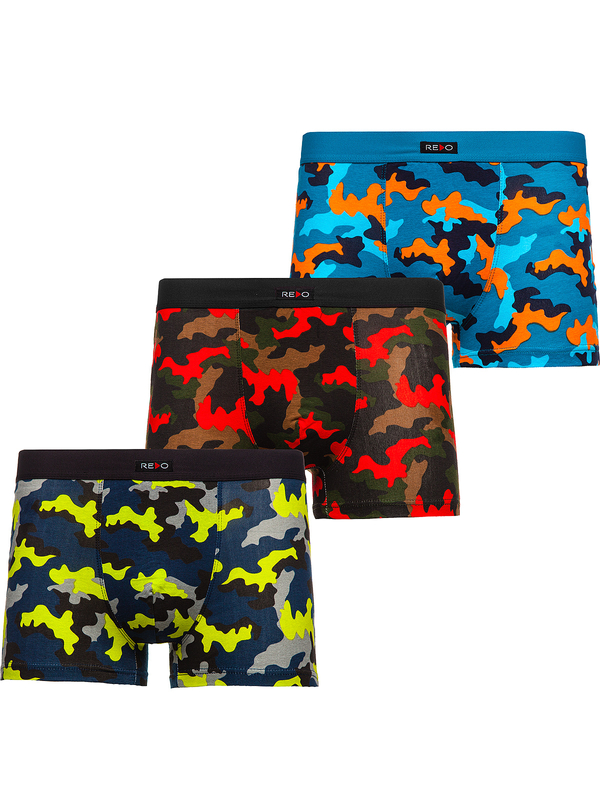 Men's Boxer Shorts Multicolor Bolf 1BE746-3P 3 PACK