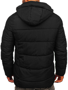 Men's Quilted Winter Jacket Black Bolf 22M58