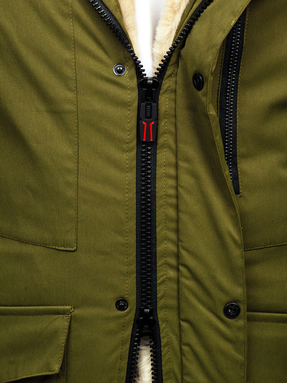 Men's Winter Parka Jacket Khaki Bolf 22M37