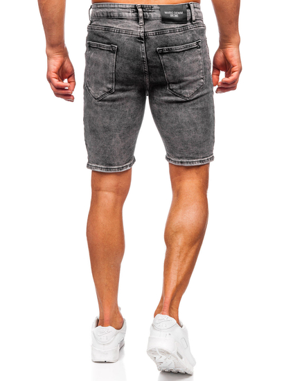Men's Denim Shorts Black Bolf 0668