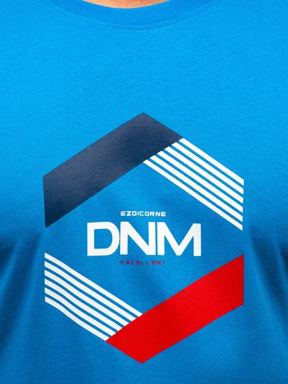 Men's Cotton T-shirt Sky Blue Bolf 14741