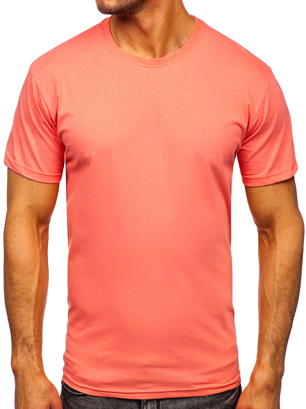 Men's Basic Cotton T-shirt Coral Bolf 192397