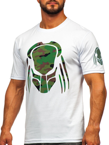 Men's Cotton Printed T-shirt White Bolf 192379