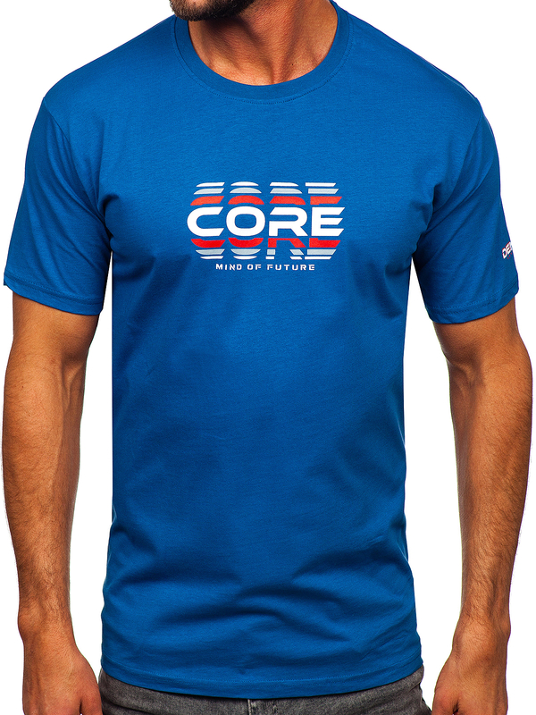 Men's Cotton T-shirt Blue Bolf 14731