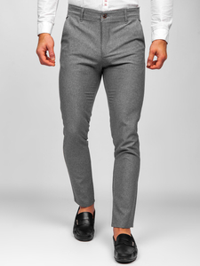Men's Textile Chinos Grey Bolf 0016