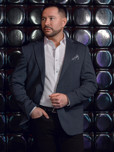 Men’s Casual Blazer Navy blue Bolf 24401-1