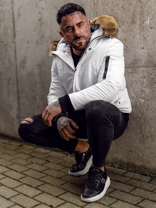 Men's Winter Jacket White Bolf 2019