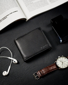 Men's Leather Wallet Black 12229