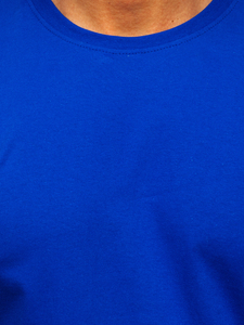 Men's Basic Cotton T-shirt Royal Blue Bolf 192397