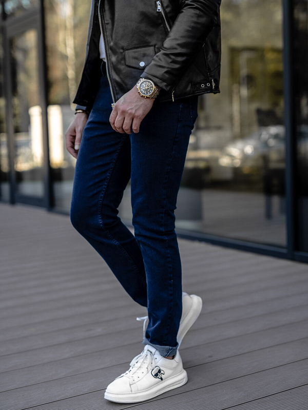 Men's Jeans Slim Fit Navy Blue Bolf 5066