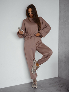 Women’s 2-piece Sport Outfit with butter hood Cappuccino Bolf 525